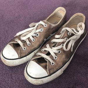 Converse metallic sneakers